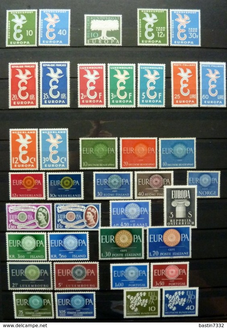 Europe/CEPT Collection In 3 Stockbooks 1956-1981 + 59x FDC High Catalogue Value!! - Verzamelingen (in Albums)