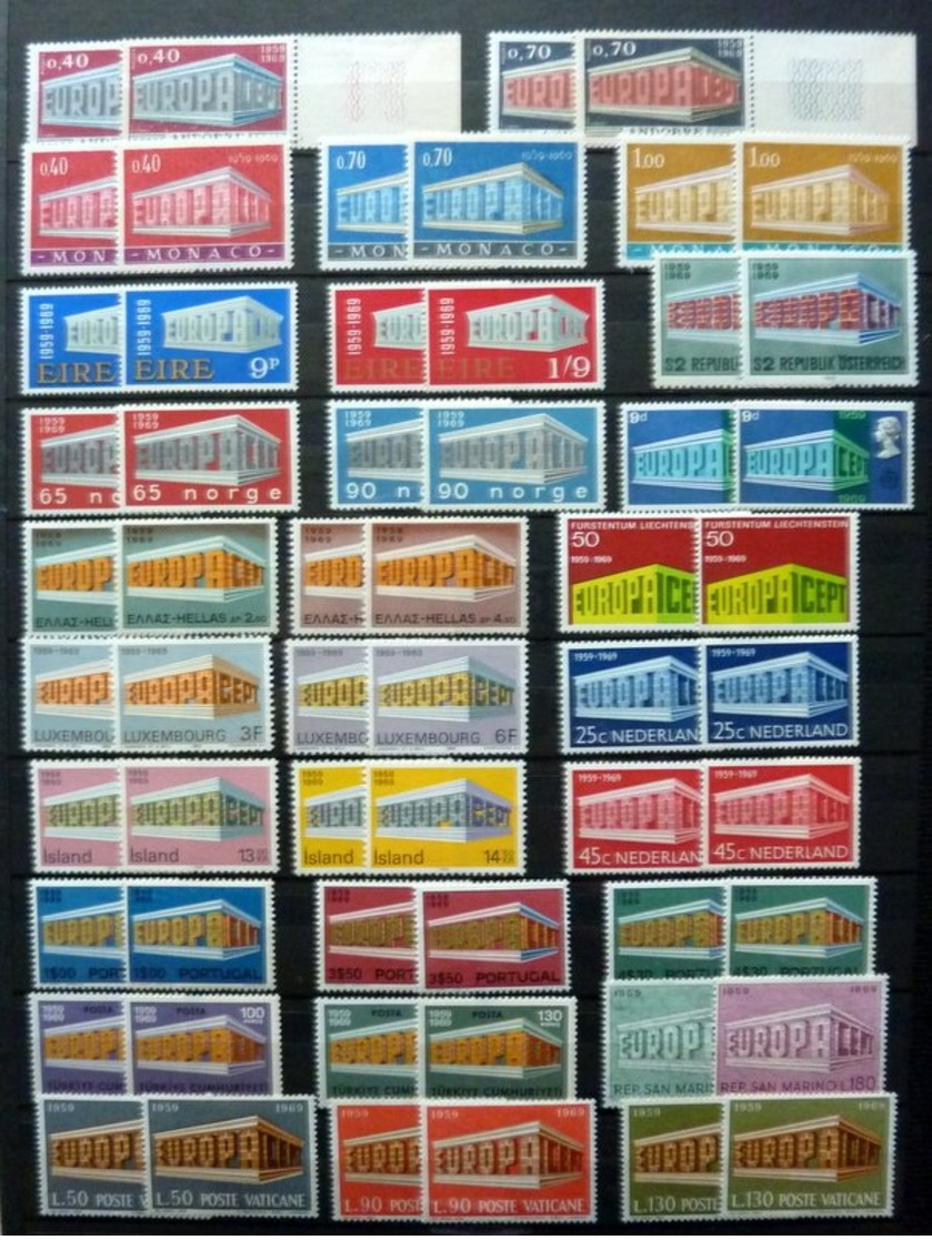 Europe/CEPT collection in 3 stockbooks 1956-1981 + 59x FDC High catalogue value!!