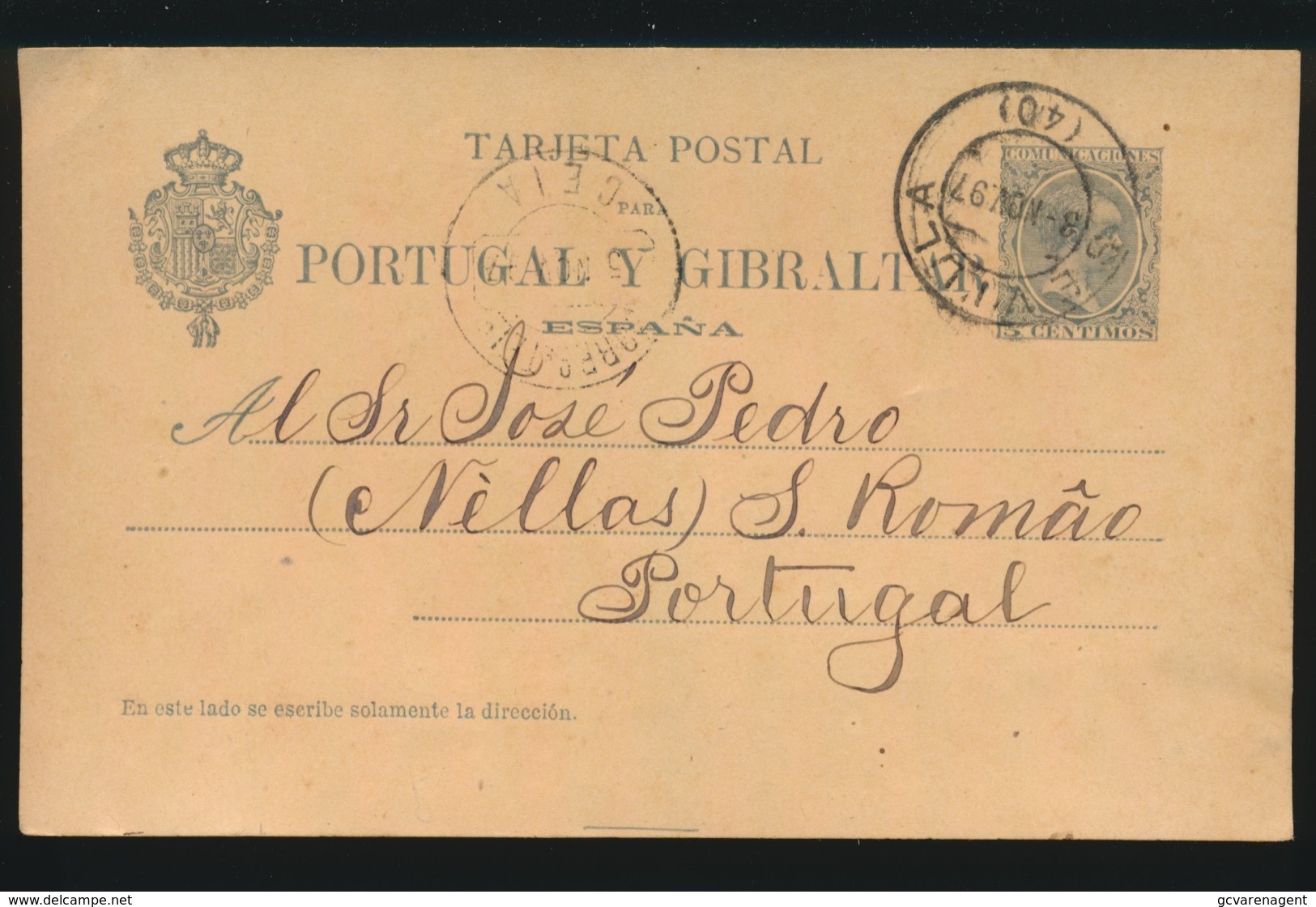 TARJETA POSTAL  15 CENTIMOS - Cartas & Documentos