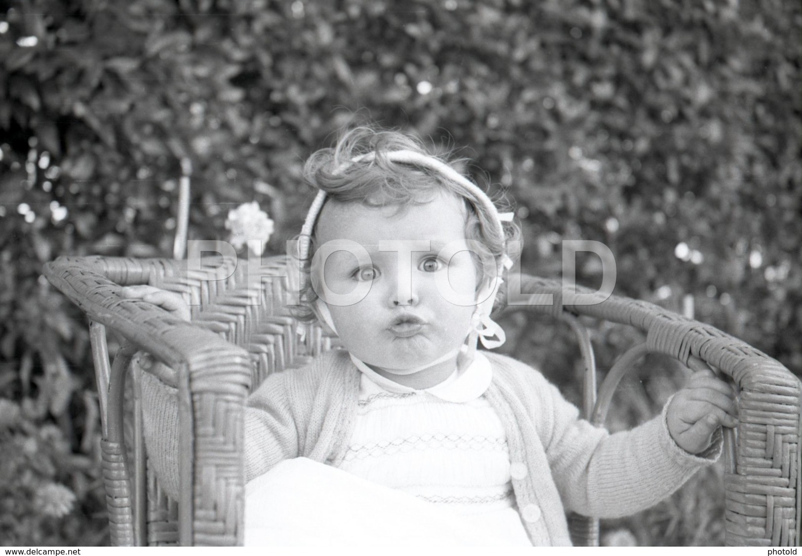 1957 BABY GIRL ENFANT CHILD PORTUGAL AMATEUR 35mm ORIGINAL NEGATIVE Not PHOTO No FOTO - Sonstige & Ohne Zuordnung