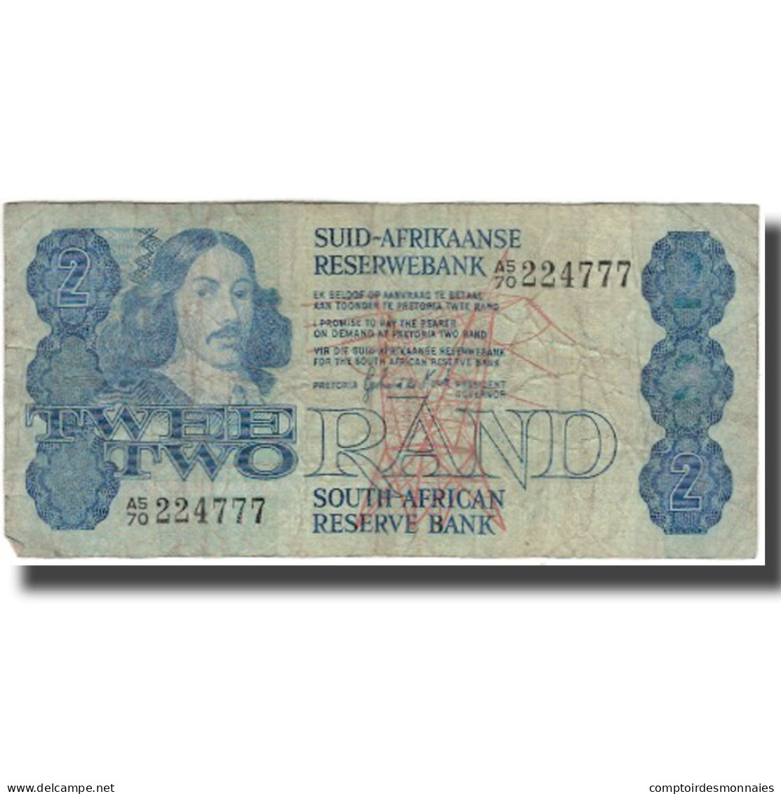 Billet, Afrique Du Sud, 2 Rand, KM:118b, B+ - Afrique Du Sud