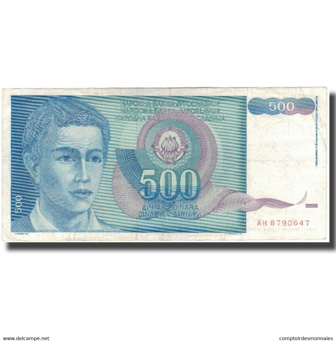 Billet, Yougoslavie, 500 Dinara, 1990, KM:106, TB+ - Joegoslavië