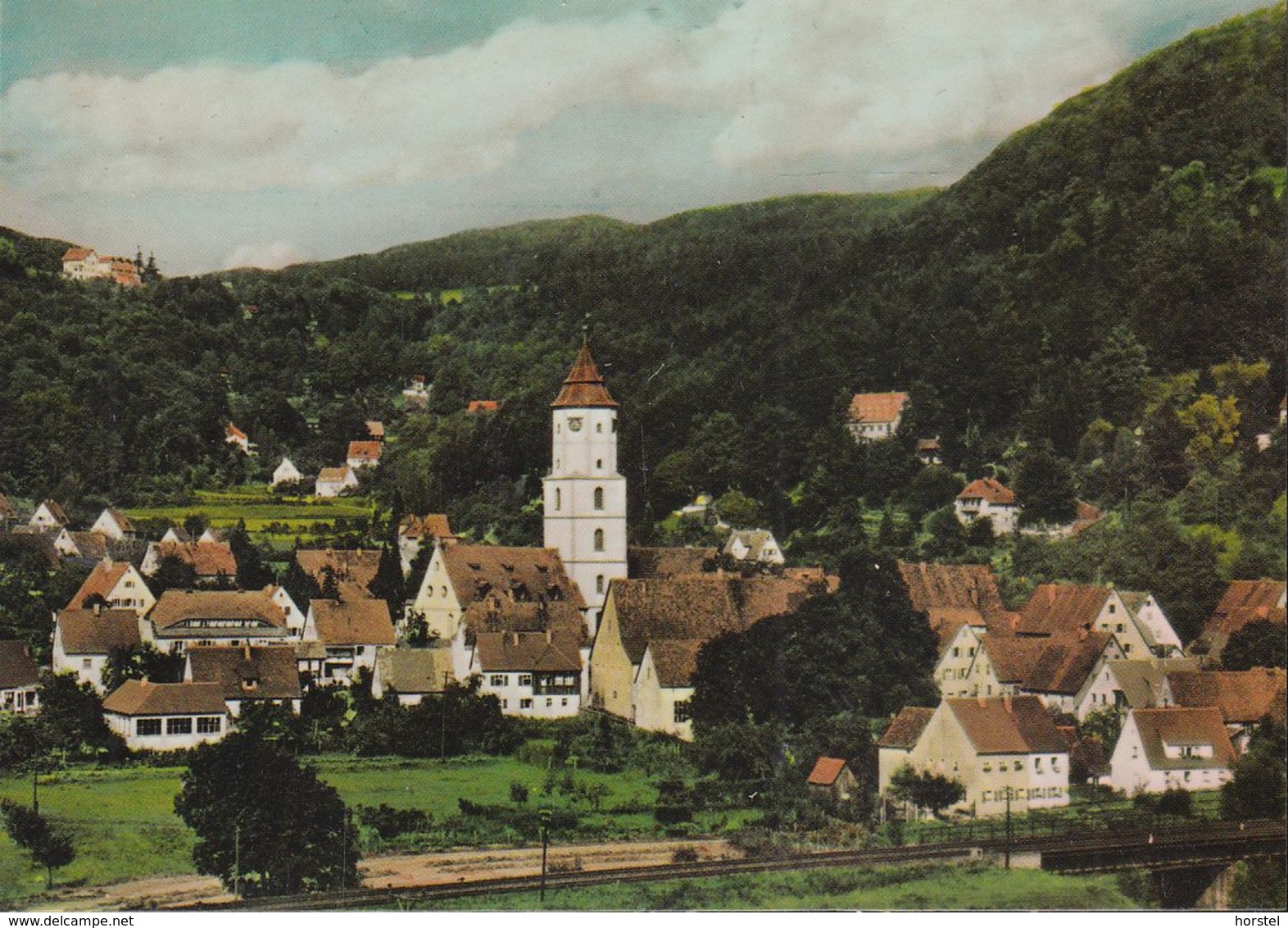 D-91224 Pommelsbrunn - Fränkische Alb - Ortsansicht - Railway - Lauf