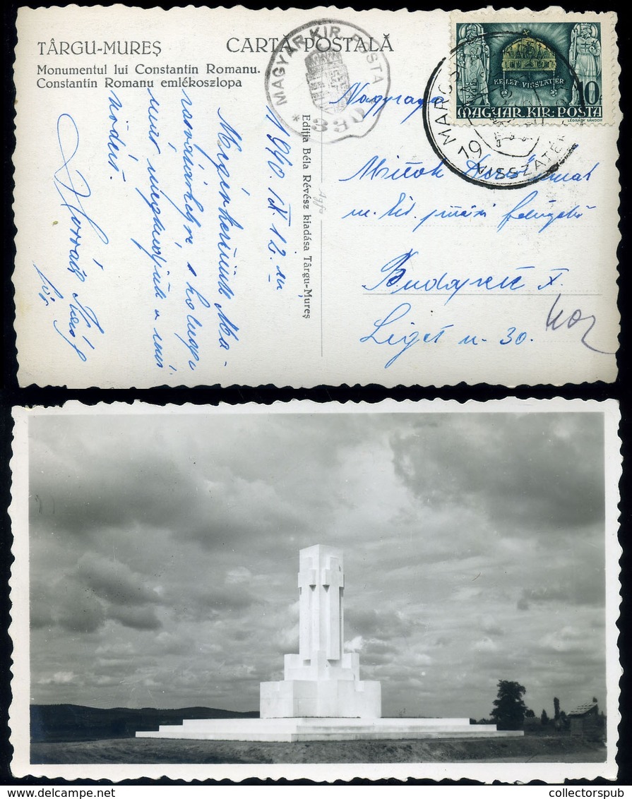 MAROSVÁSÁRHELY. Visszatért Fotós Képeslap, Magyar Kir. Posta Bélyegzéssel  /  Military Photo Vintage Pic. P.card Hun. Ro - Lettres & Documents