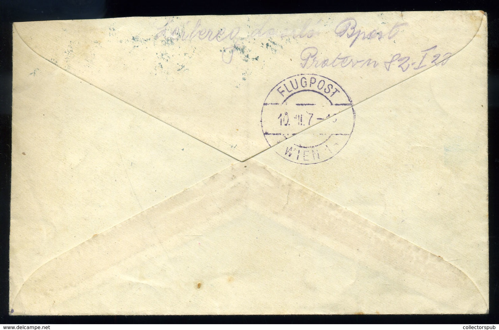 BUDAPEST 1918. Ajánlott Légi Levél Bécsbe Küldve  /  Reg Airmail Letter To Vienna - Gebruikt