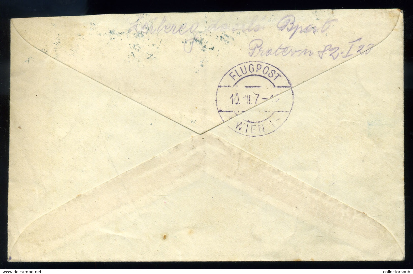 BUDAPEST 1918. Ajánlott Légi Levél Bécsbe Küldve  /  Reg Airmail Letter To Vienna - Gebraucht