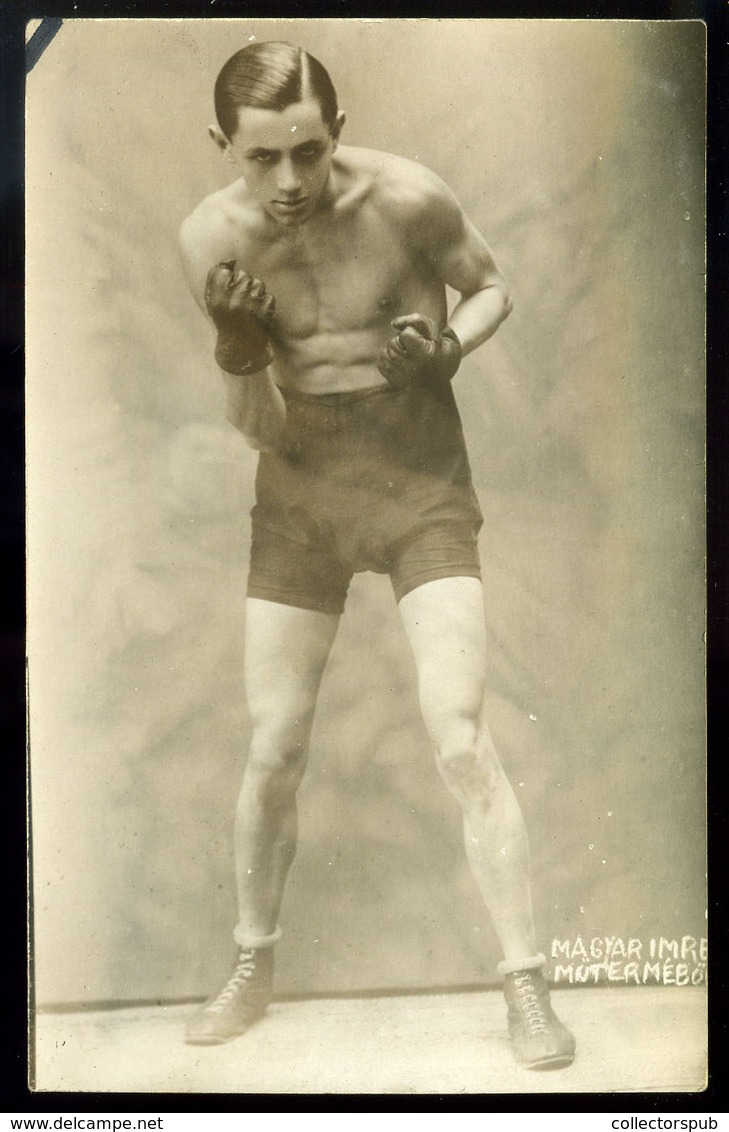 SPORT ökölvívás , Ökölvívó ,   Fotós Képeslap   /  SPORT Boxing Photo Vintage Pic. P.card - Boxsport