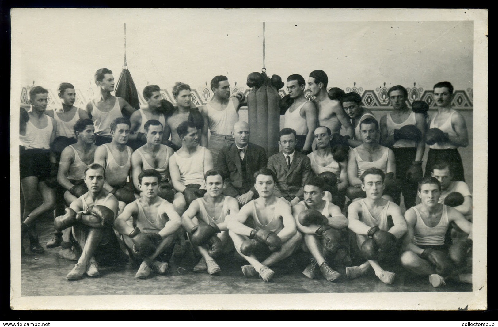 SPORT ökölvívás , Ökölvívó ,   Fotós Képeslap   /  SPORT Boxing Photo Vintage Pic. P.card - Boksen