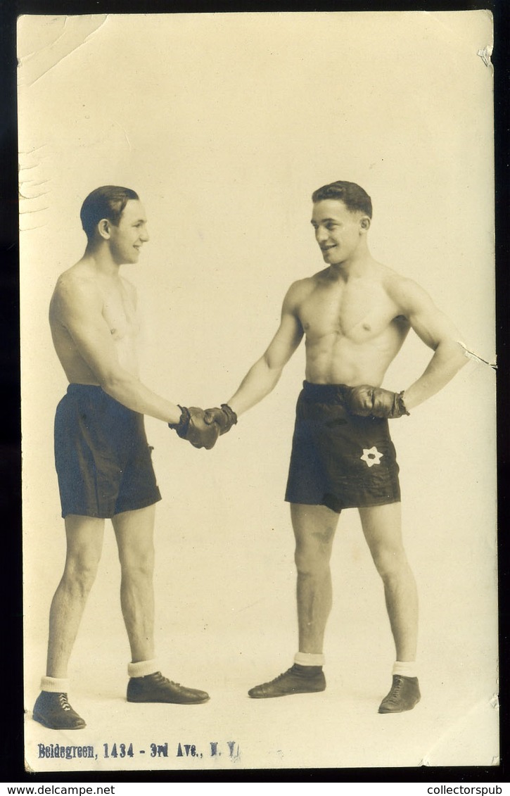 SPORT ökölvívás , Ökölvívó ,   Fotós Képeslap   /  SPORT Boxing Photo Vintage Pic. P.card - Boksen