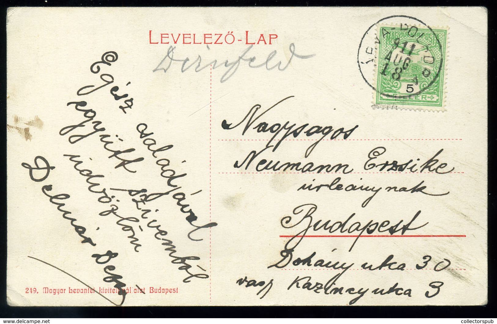 ÁRVAPOLHORA , Régi Képeslap  /  Vintage Pic. P.card - Hungría