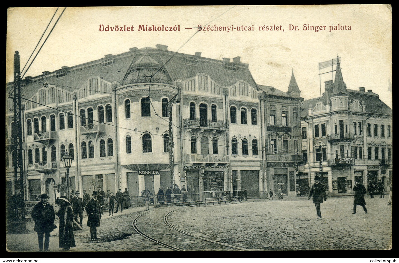 MISKOLC 1913. Régi Képeslap, Singer Palota  /  Vintage Pic. P.card , Singer Palace - Religion &  Esoterik