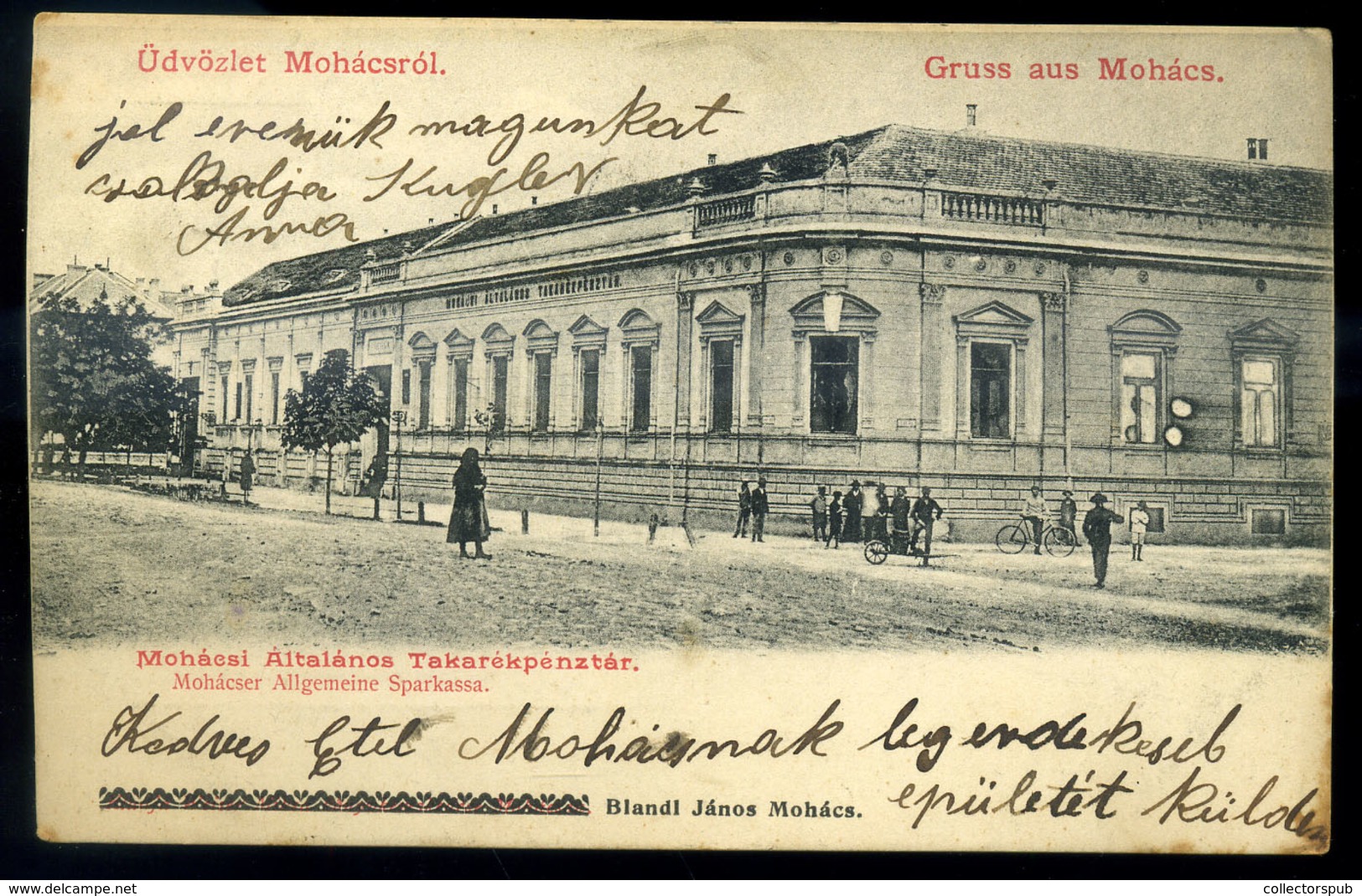 MOHÁCS 1904-Régi Képeslap  /  Vintage Pic. P.card - Hungary