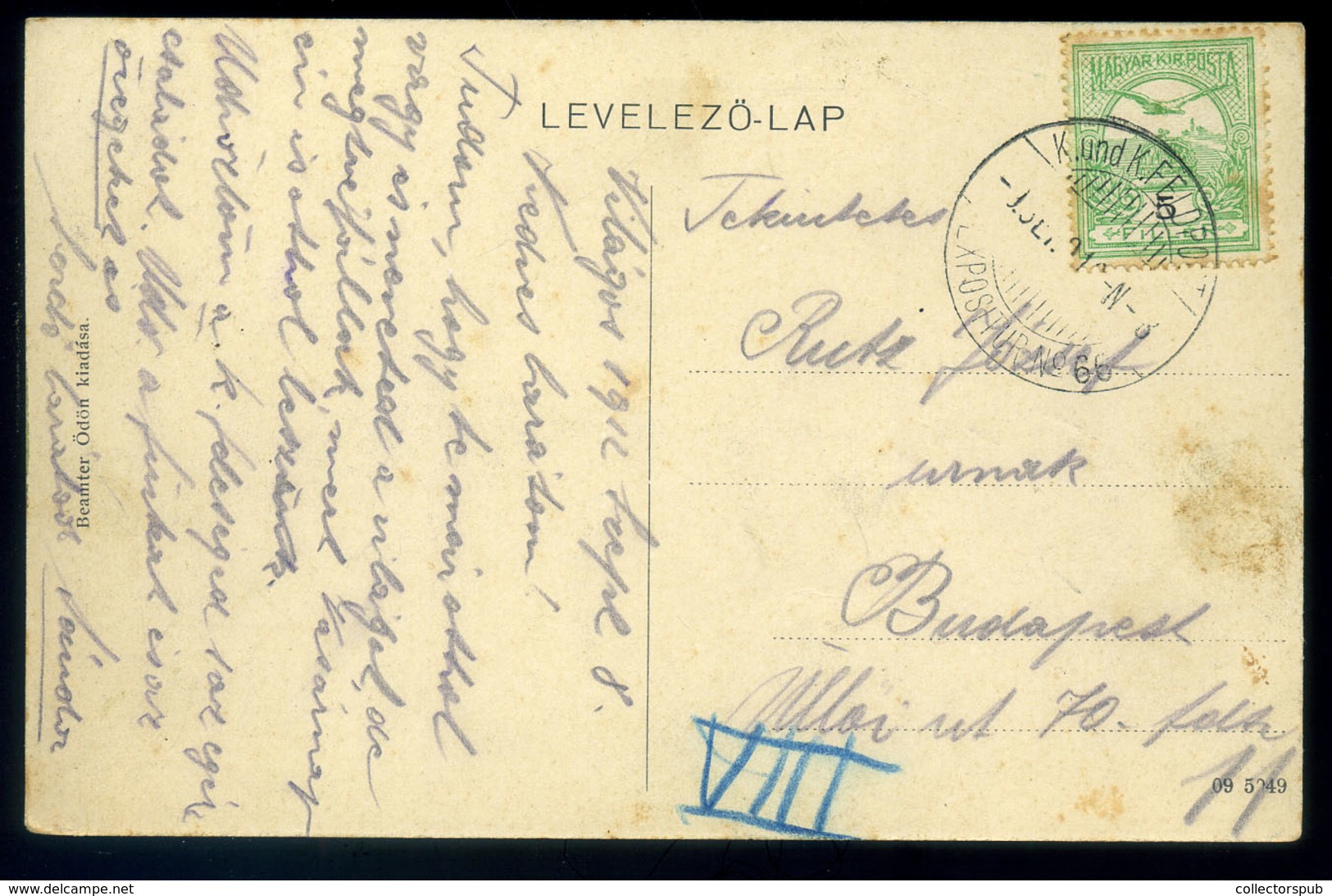 VILÁGOS 1915. Képeslap, K.u.K. Feldpostexpositeur No. 66  Hadgyakorlati Bélyegzéssel  /  Vintage Pic. P.card KuK FPO No. - Used Stamps