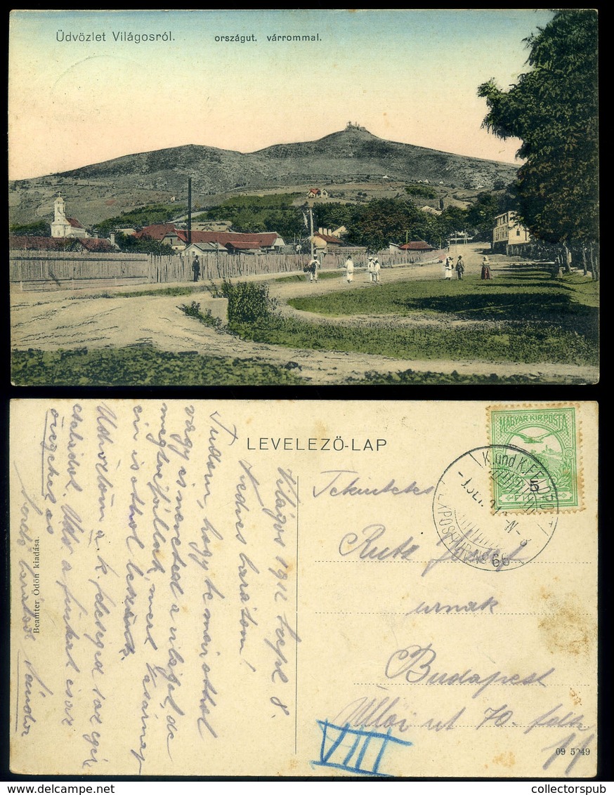 VILÁGOS 1915. Képeslap, K.u.K. Feldpostexpositeur No. 66  Hadgyakorlati Bélyegzéssel  /  Vintage Pic. P.card KuK FPO No. - Used Stamps