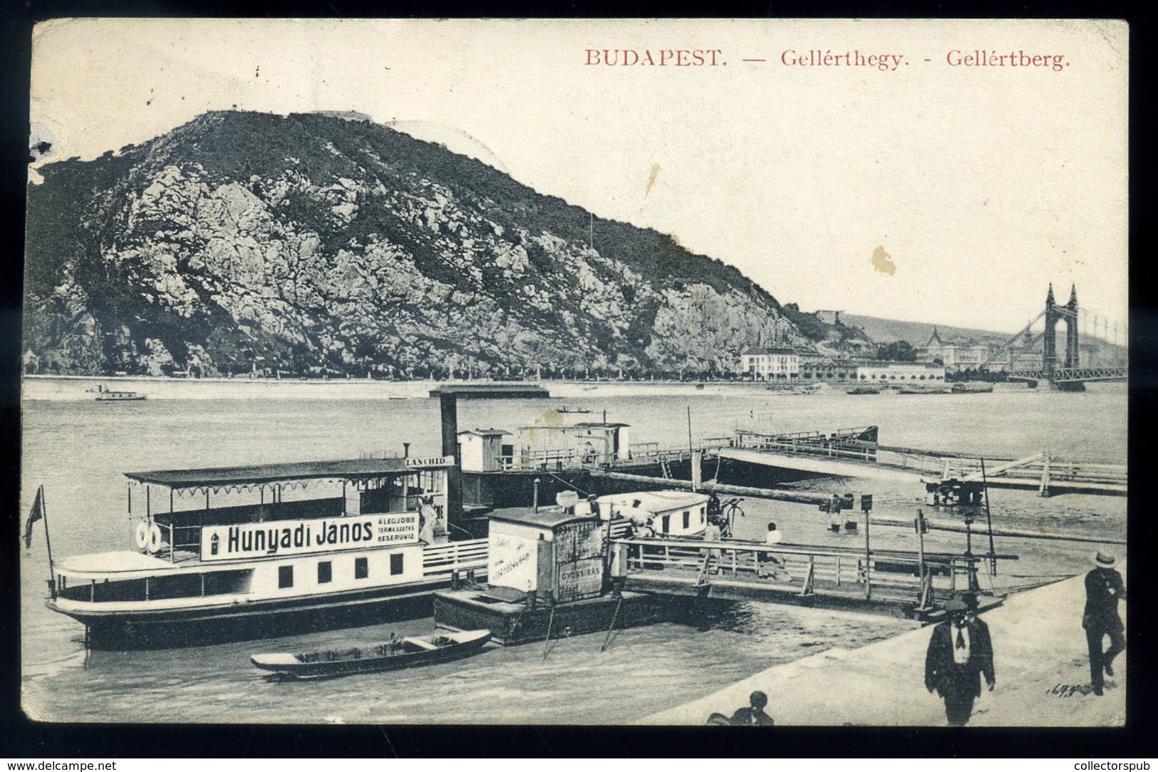 BUDAPEST 1912. Rakpart Képeslap, Egyiptomba Küldve   /  Wharf Vintage Pic. P.card To Egypt - Used Stamps