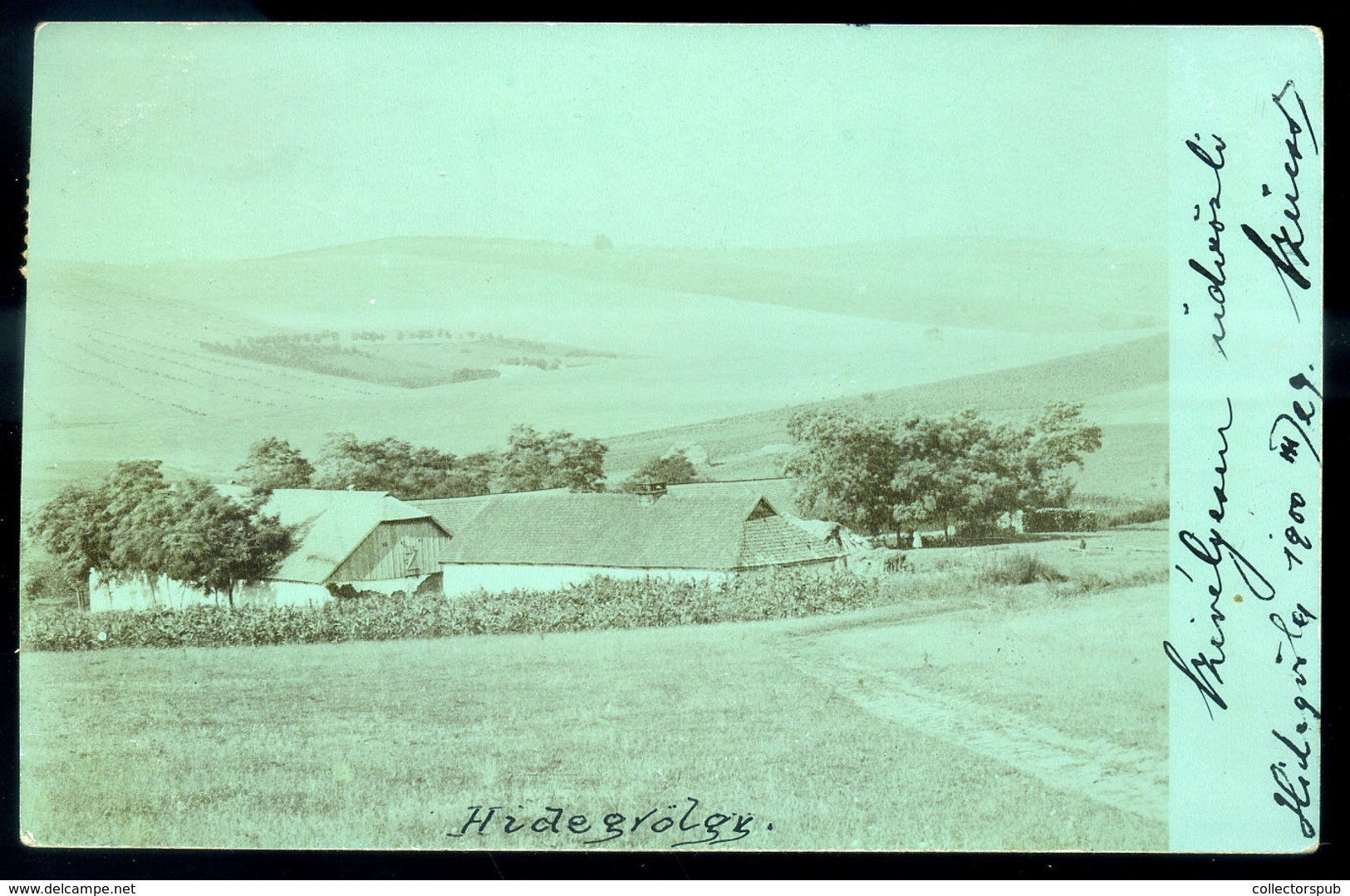 HIDEGVÖLGY 1900. Régi Képeslap  /  Vintage Pic. P.card - Hungary