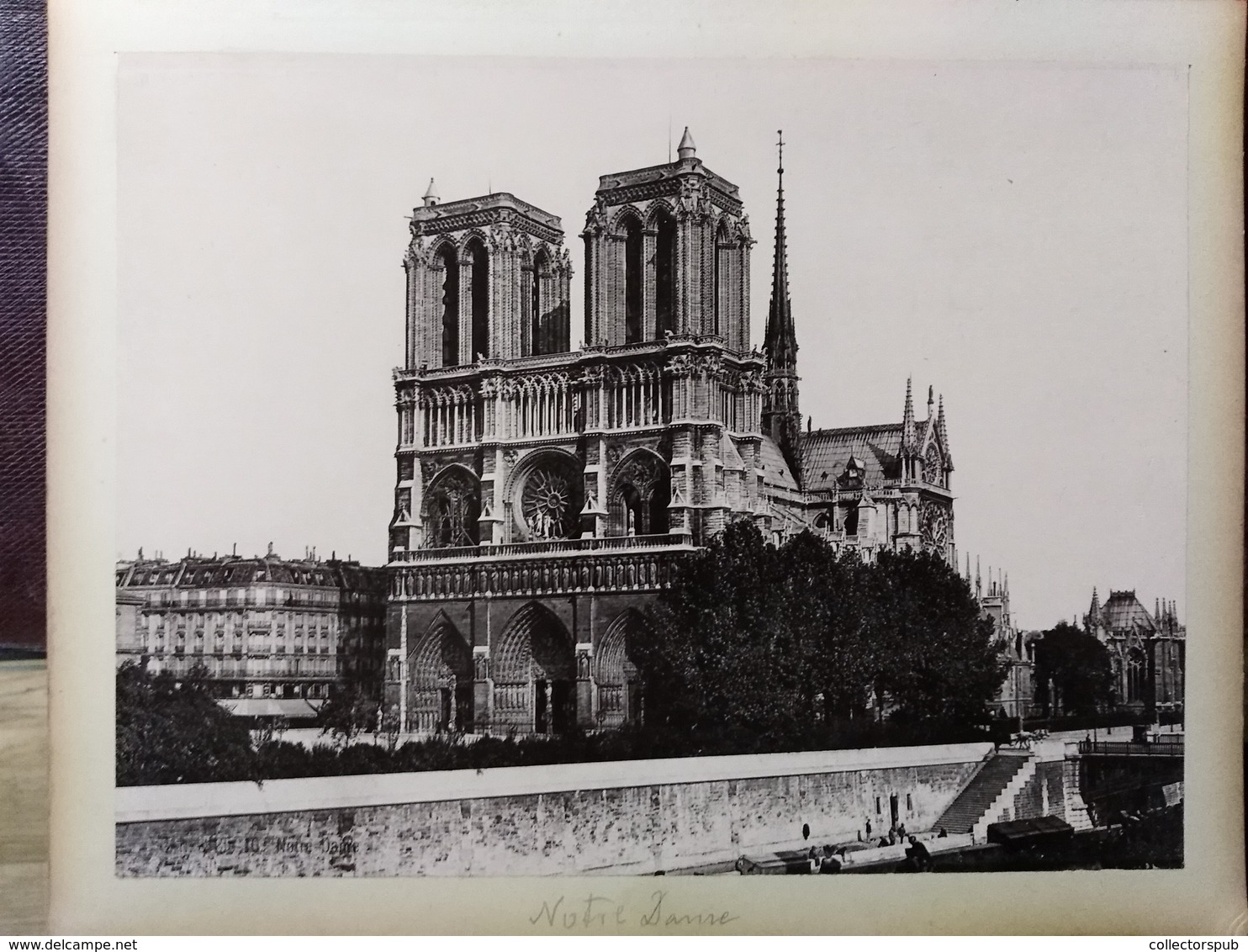 PÁRIZS Századfordulós nagy alakú fotóalbum 47 képpel  27*23 cm-es fotók, sok kép látható, de nem teljes  /  PARIS turn-o