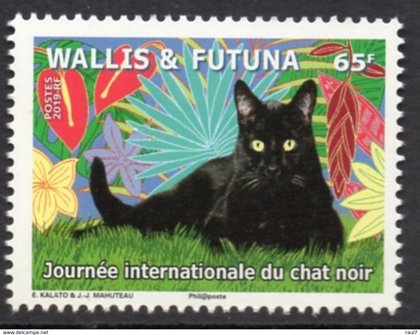 Wallis Et Futuna 2019 - Chats, Journée Internationale Du Chat Noir - Neuf // Mnh - Ungebraucht