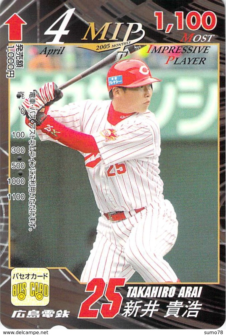 SPORT - BASEBALL - Carte Prépayée Japon - BD