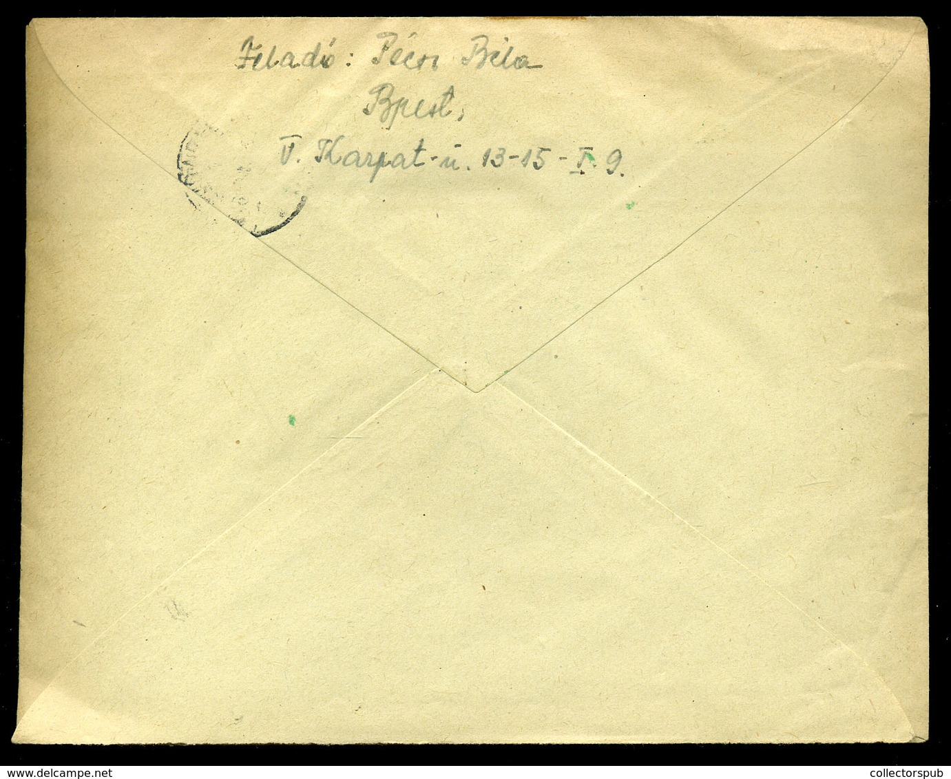 BUDAPEST 1946.07.09. Helyi Alkalmi Bélyegzésű Ajánlott Infla Levél / Local 20g Registered Cover 7 Stamps Without Value+c - Briefe U. Dokumente