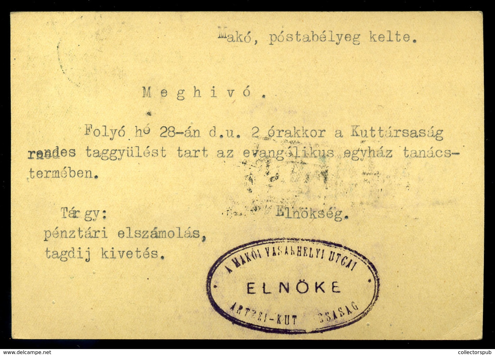 MAKÓ 1941. Helyi Díjjegyes Levlap, Szükség Portó Bélyegekkel Az Izraelita Orthodox Iskolának Küldve  /  Local Stationery - Briefe U. Dokumente