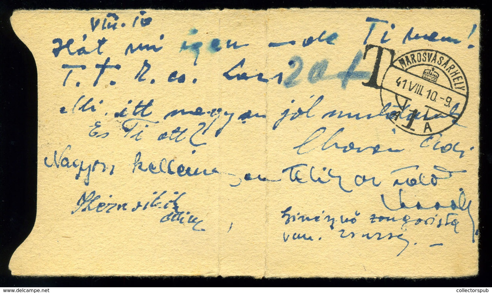 MAROSVÁSÁRHELY 1941. Poszázott Szivaros Doboz, Portózva!  /  Mailed Cigar Box, Postage Due - Covers & Documents