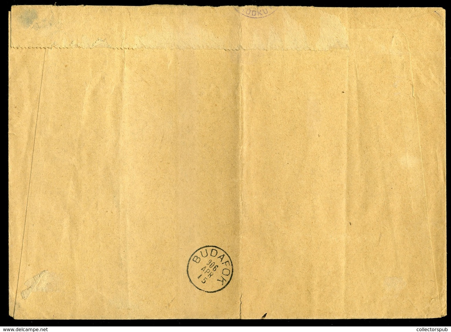 1906. Hivatalos Ajánlott Levél Lengyel Területről Budafokra Küldve, Felezett Portózással  /  Official Reg. Letter From P - Used Stamps