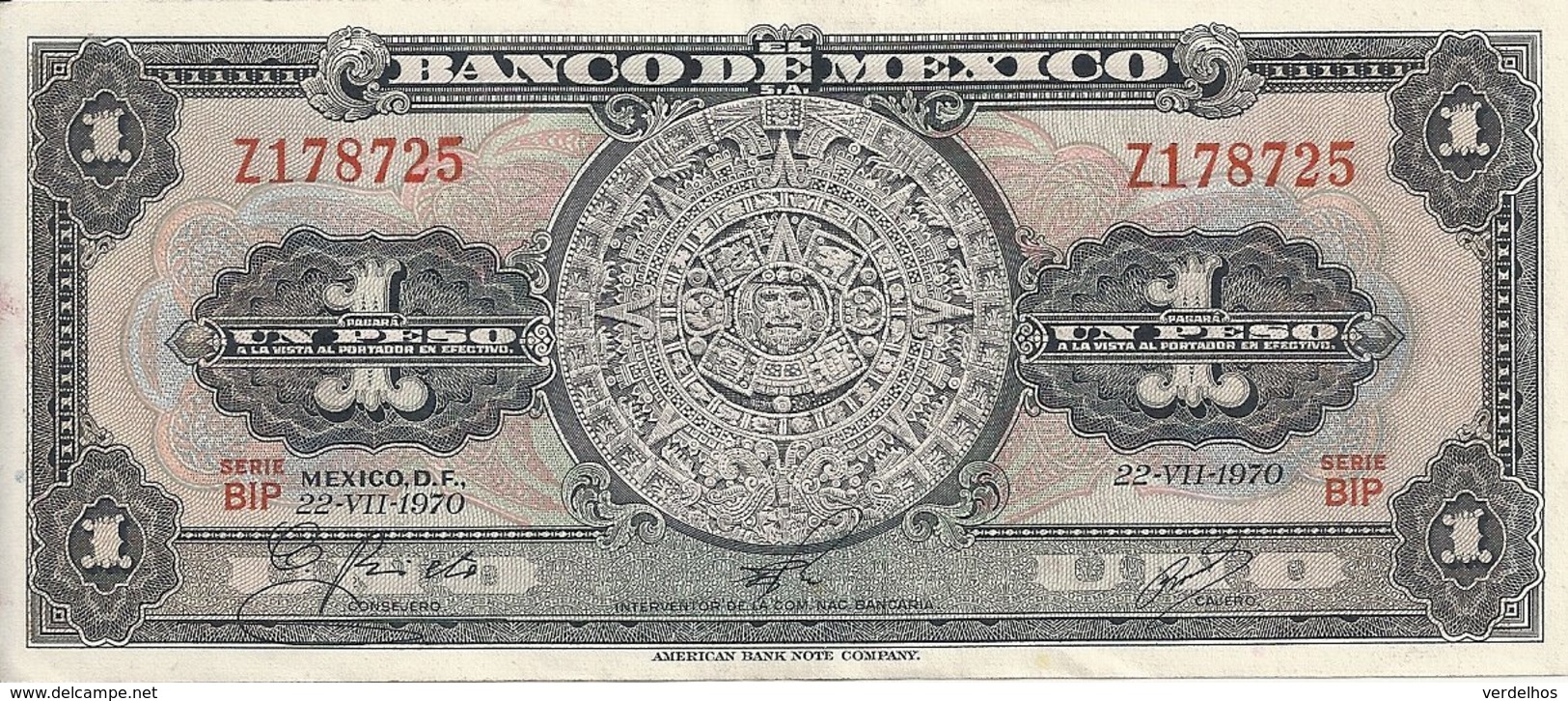 MEXIQUE 1 PESO 1970 XF P 59 L - Mexiko