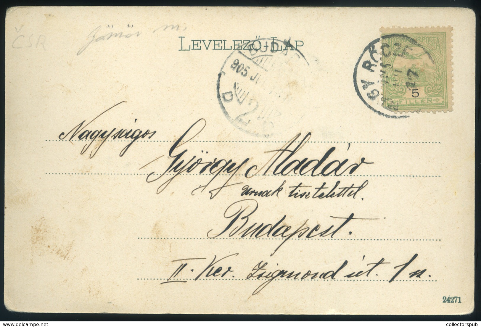 KOKOVA 1903.  Régi Képeslap / Vintage Pic. P.card - Hungary