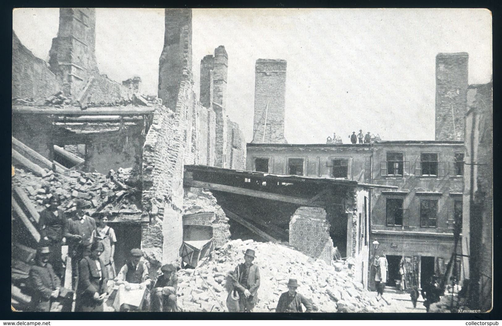 POZSONY 1913. Tűzvész Után, Régi Képeslap / Vintage Pic. P.card, After Conflagration - Hungary