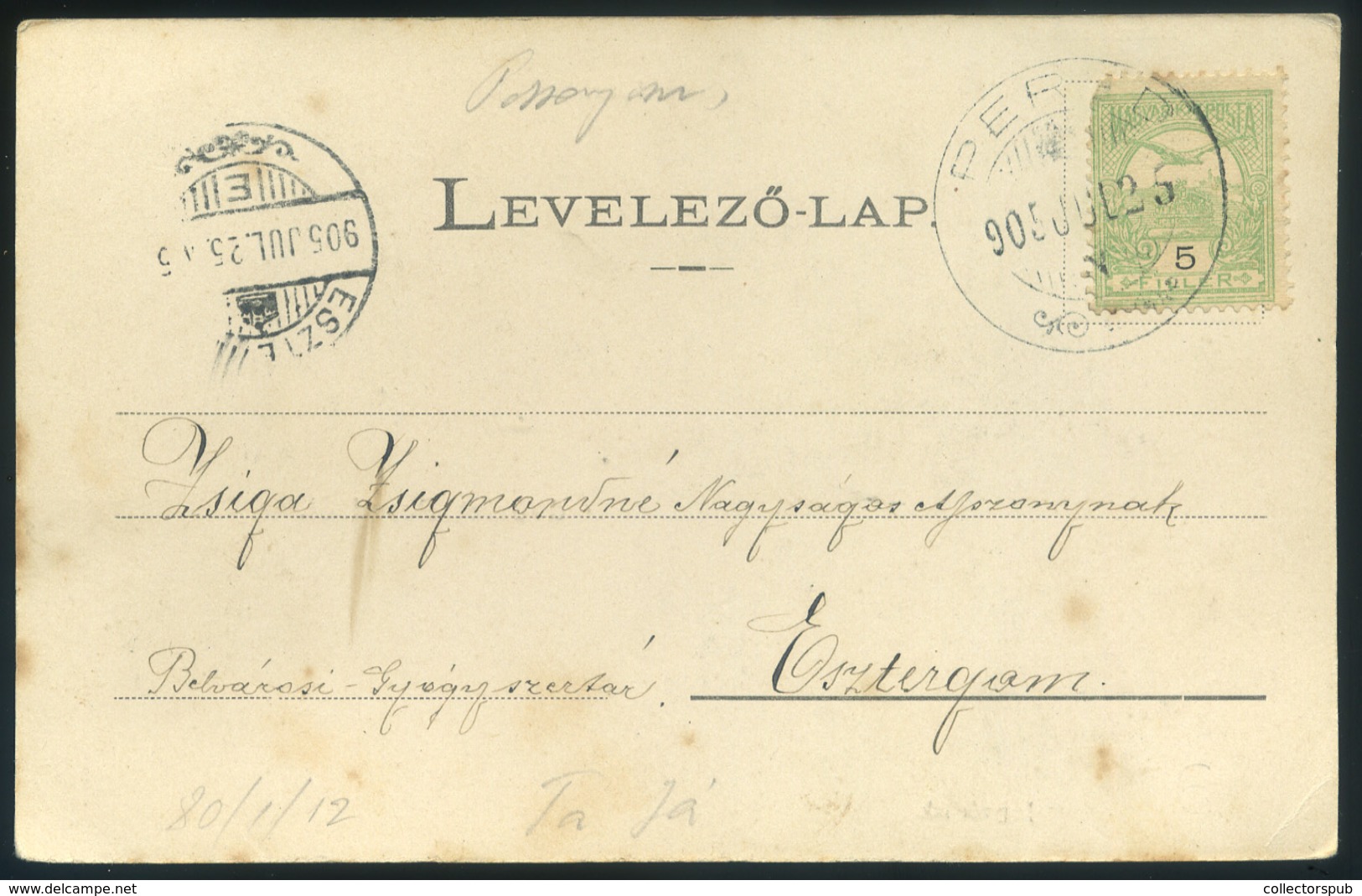 PERED 1905. Régi Képeslap / Vintage Pic. P.card - Hungary