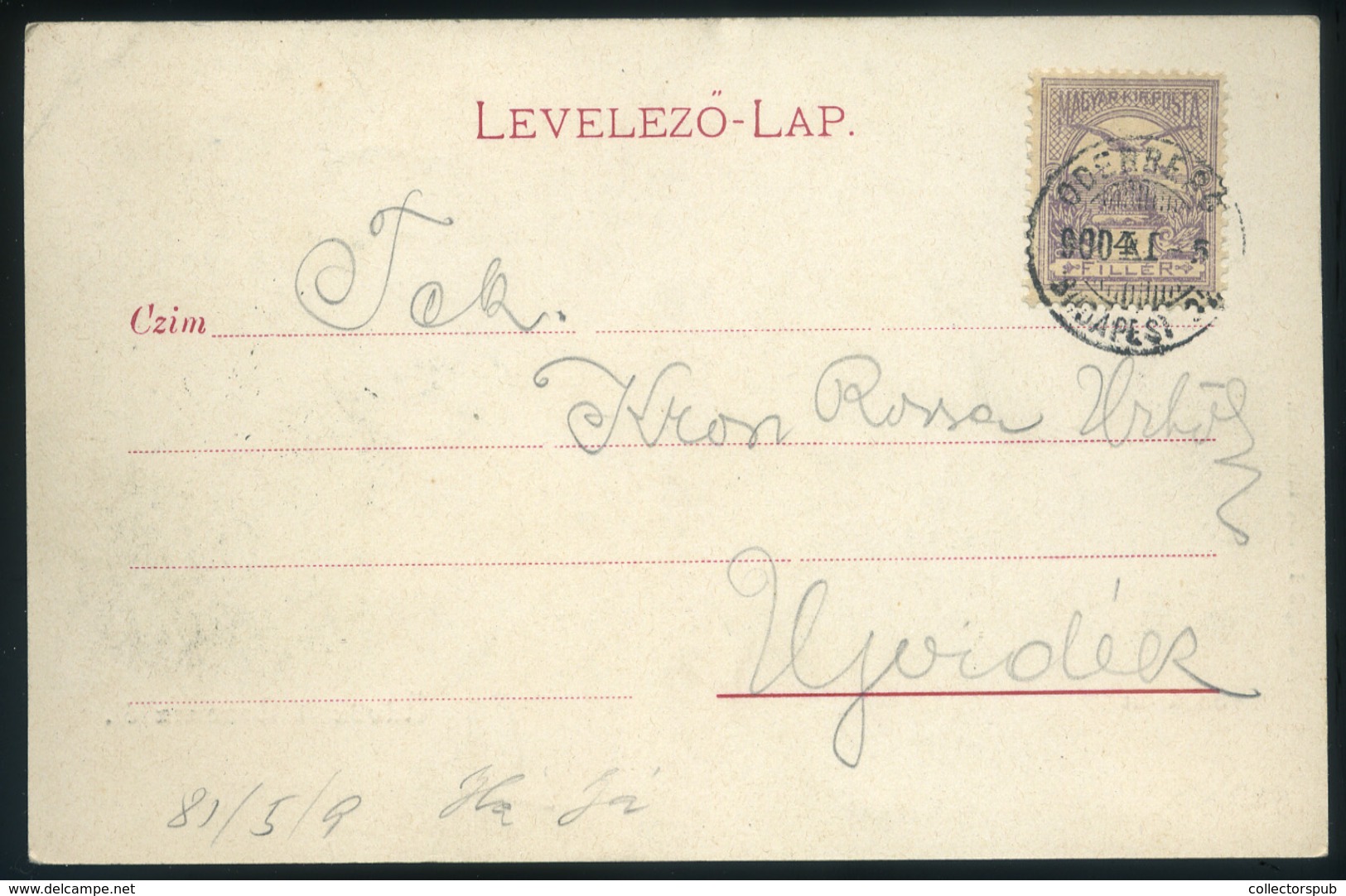 LOSONC 1900. Régi Képeslap, Mozgóposta Bélyegzéssel / Vintage Pic. P.card, TPO Pmk - Used Stamps