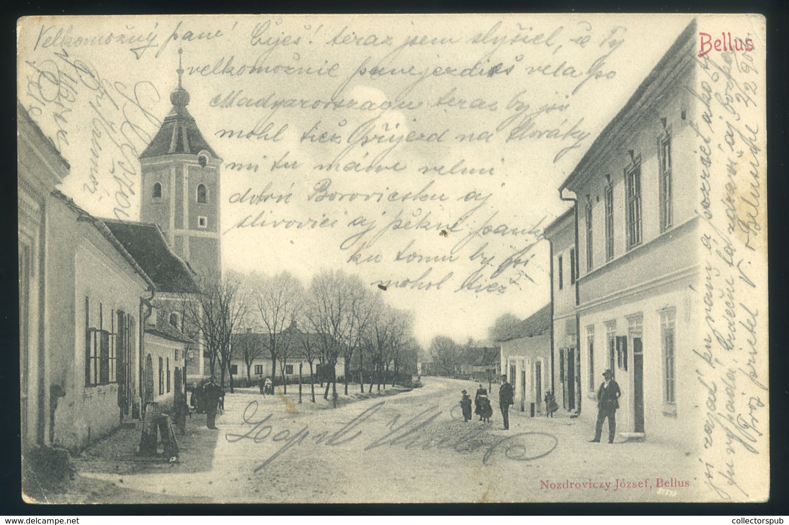 BELLUS 1906. Régi Képeslap / Vintage Pic. P.card - Hungary