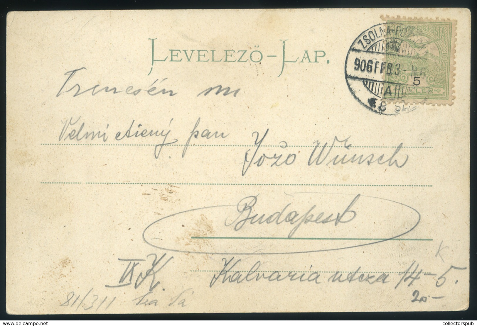 BELLUS 1906. Régi Képeslap / Vintage Pic. P.card - Hungary