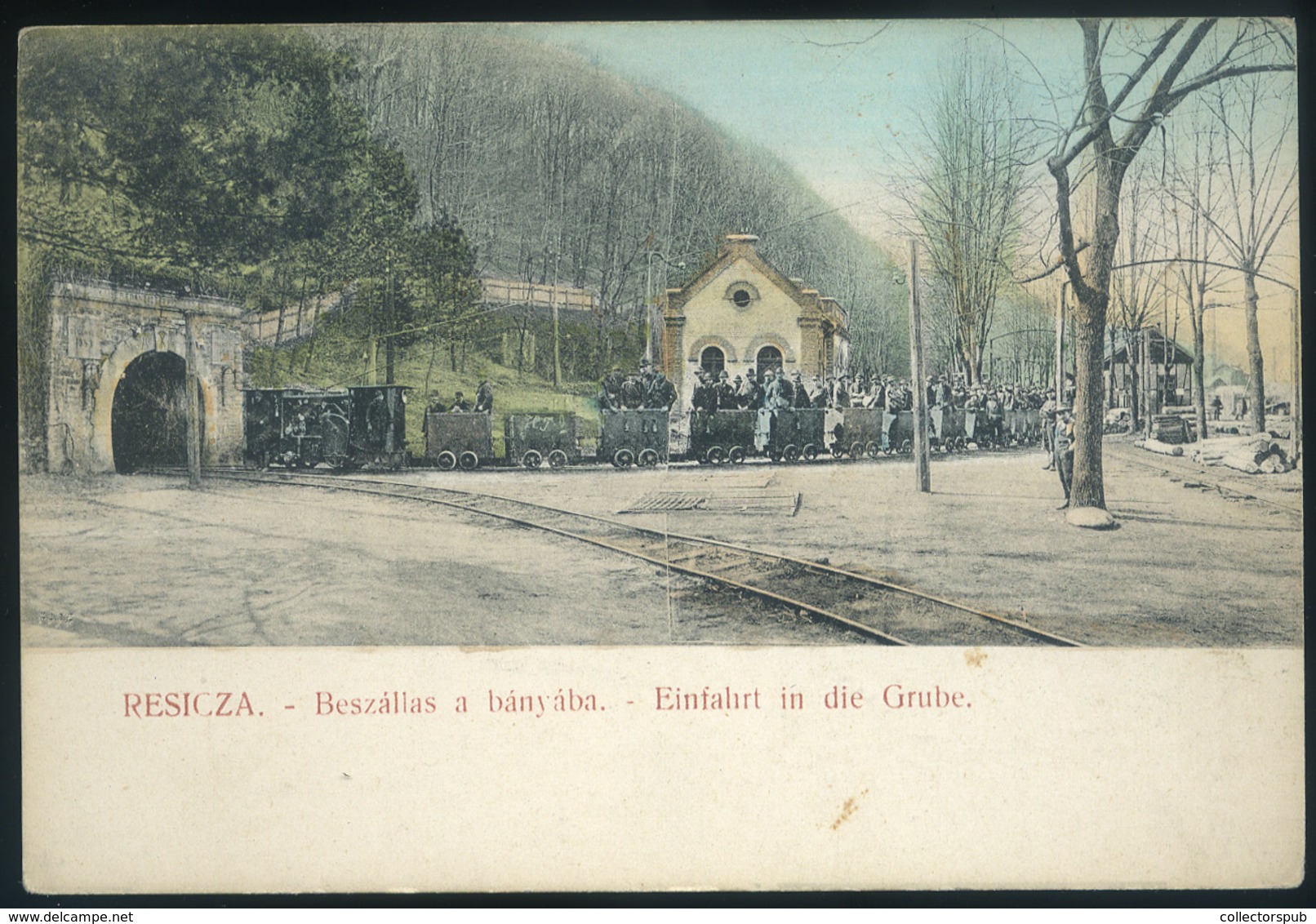 RESICA Bánya, Régi Képelap  /  Mine, Vintage Pic. P.card - Hungary