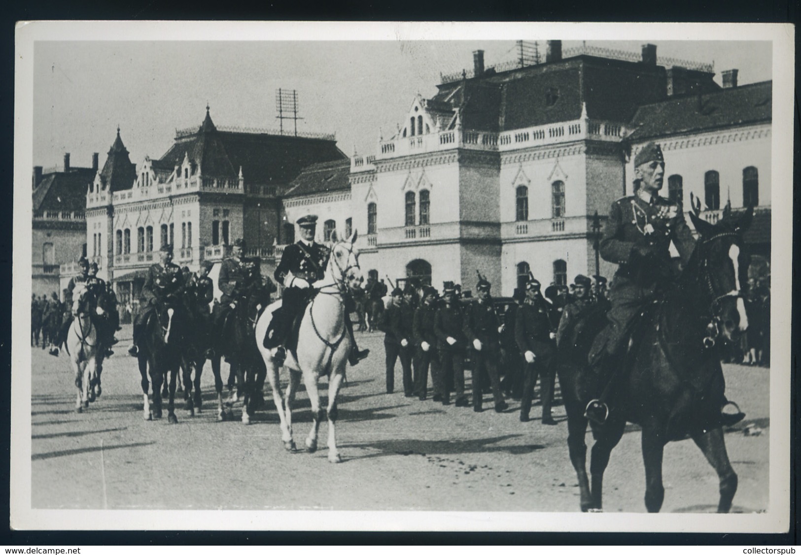 NAGYVÁRAD Visszatérés, Horthy, Régi Képelap  /  Military , Horthy Vintage Pic. P.card - Hungary