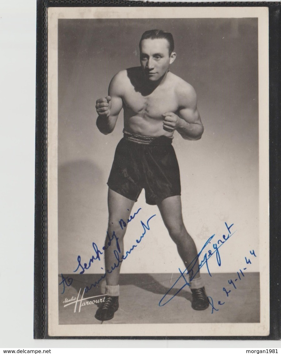 .BOXING.BOKSEN. PHOTO. HARCOURT  BOXEUR  A IDENTIFIER    SIGNEE. AUTOGRAPHE - Boxe