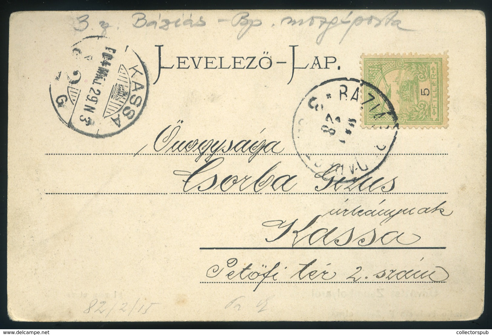 ZSOMBOLYA 1904. Régi Képeslap  /  Vintage Pic. P.card - Hungary