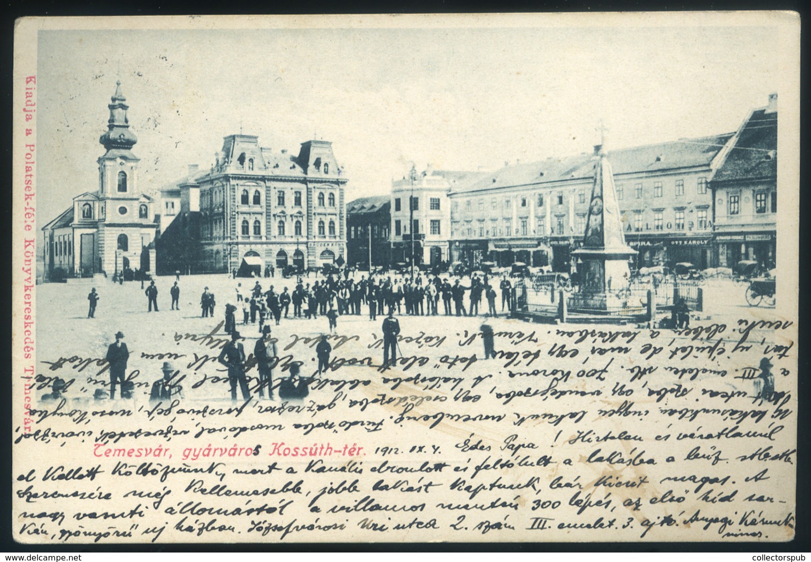 TEMESVÁR 1912. Régi Képeslap  /  Vintage Pic. P.card - Hungary