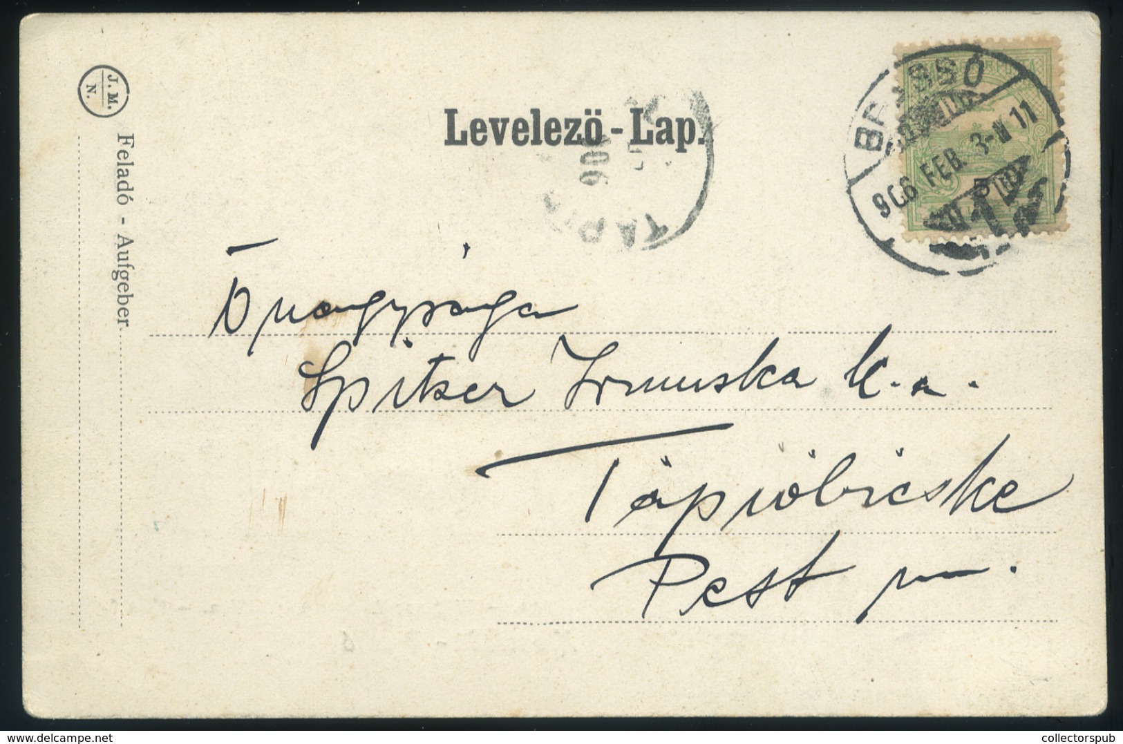 BRASSÓ 1906. Régi Képeslap  /  BRASOV Vintage Pic. P.card - Hungary