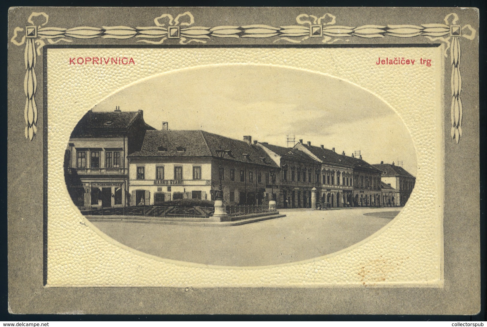 KOPRIVNICA 1913. Régi Képeslap, Mozgóposta Bélyegzéssel  /  Vintage Pic. P.card TPO Pmk - Used Stamps