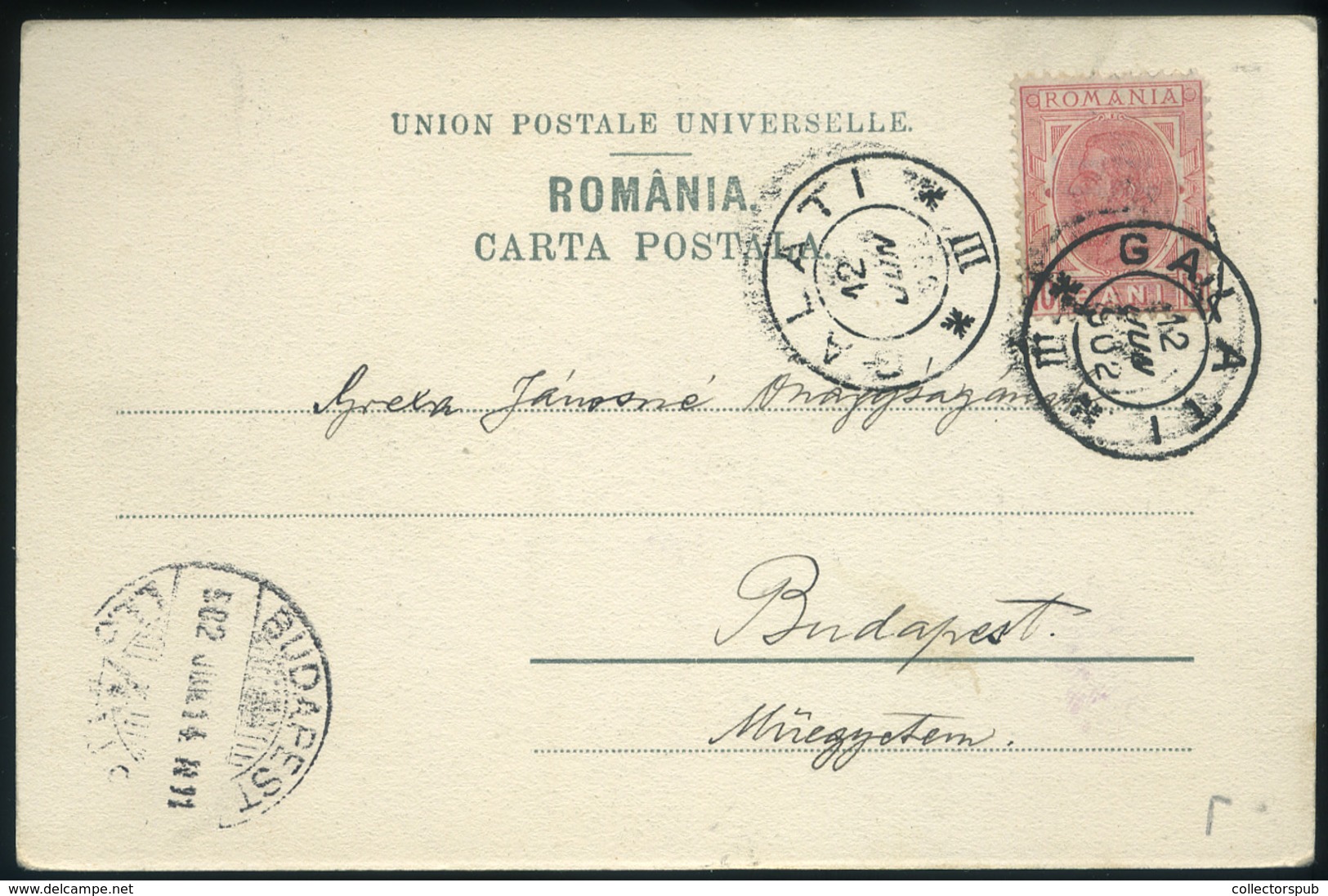 ROMÁNIA 1902. Galati, Régi Képeslap  /  Vintage Pic. P.card - Hungary