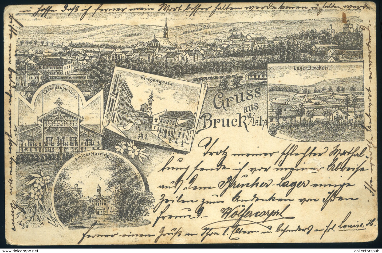 BRUCK 1897. Régi Képeslap  /  Vintage Pic. P.card - Hungary