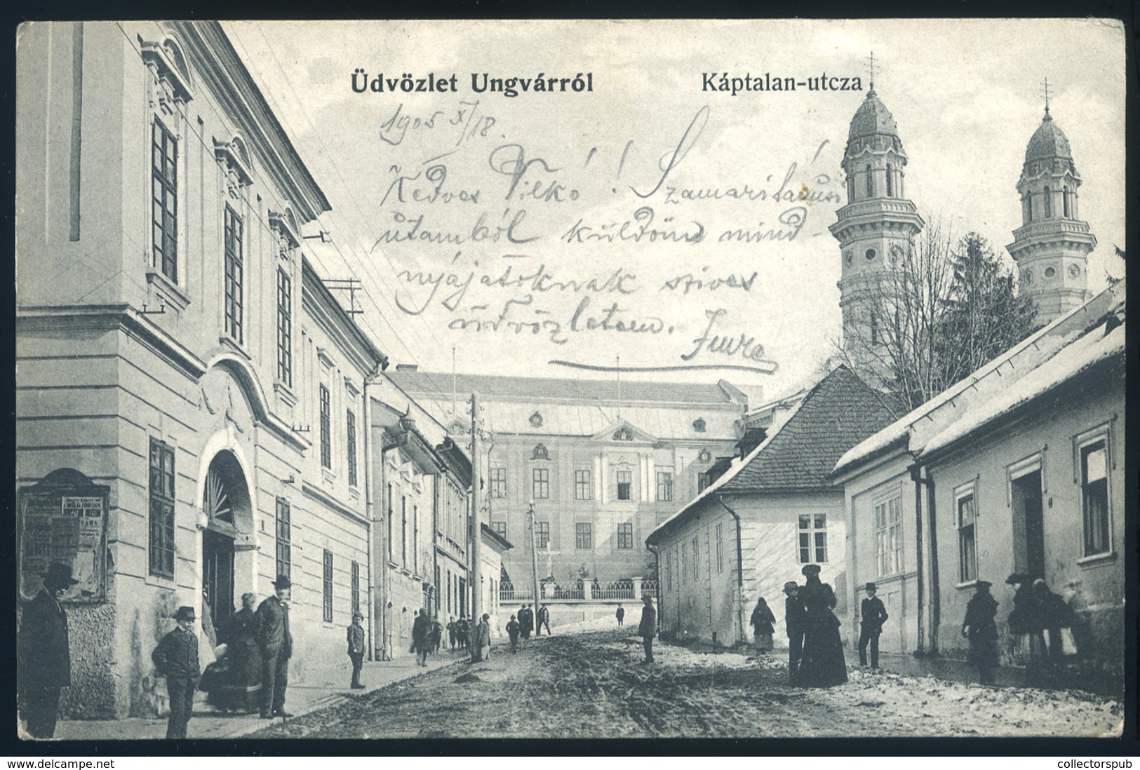 UNGVÁR 1905. Régi Képeslap /  Vintage Pic. P.card - Hungary