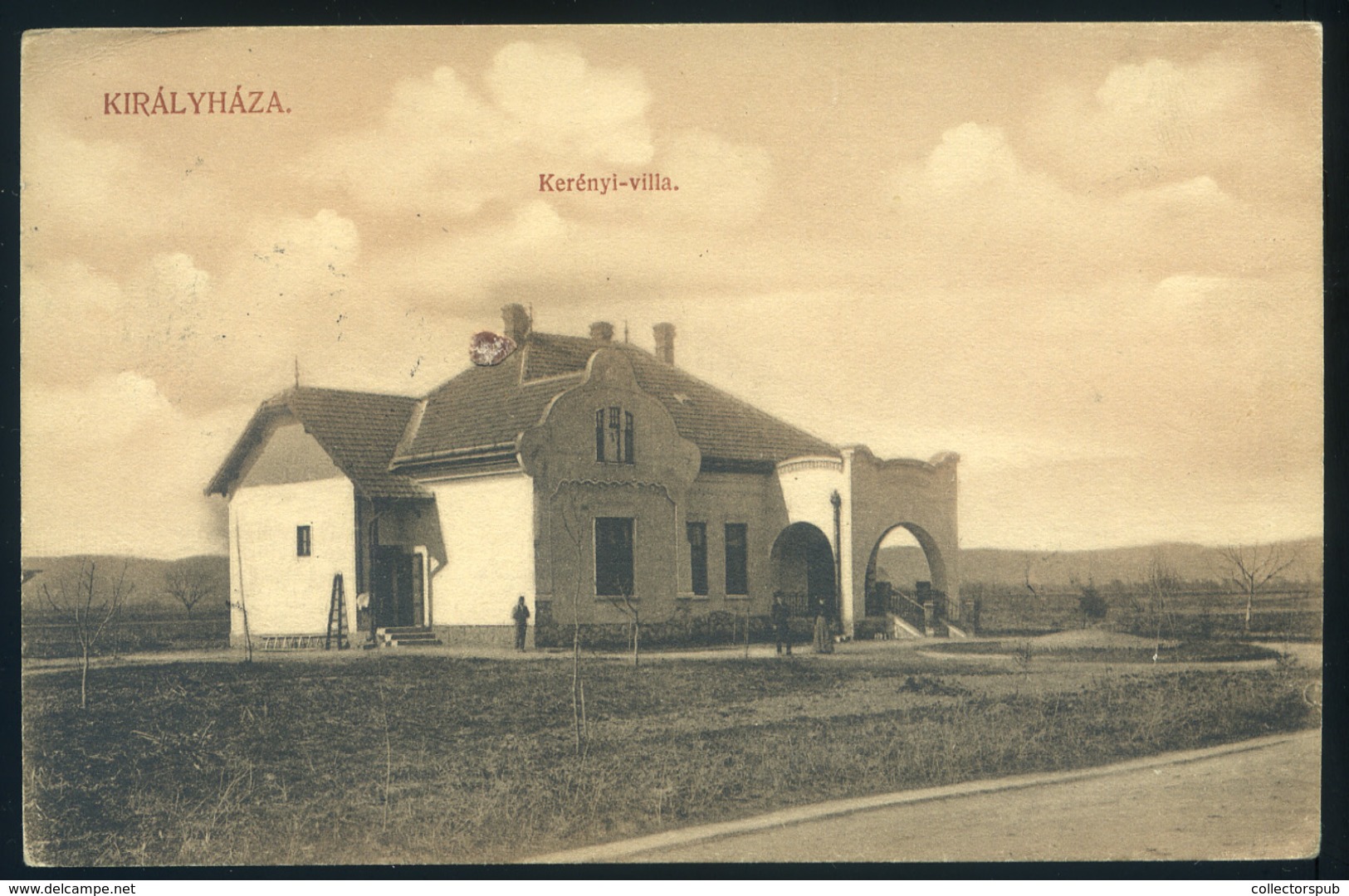 KIRÁLYHÁZA 1912. Kerényi Villa Képeslap, Mozgóposta Bélyegzéssel  /  Kerényi Villa  Vintage Pic. P.card TPO Pmk - Used Stamps