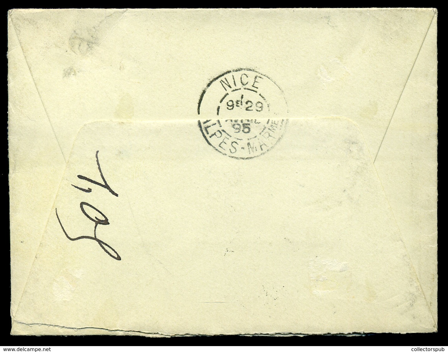 BUDAPEST 1895. 5Kr-os Levél Mizza-ba Küldve, Vegyes Francia Portózással. Kiállítási Darab!  /  5 Kr Letter To Mizza Mixe - 1859-1959 Covers & Documents