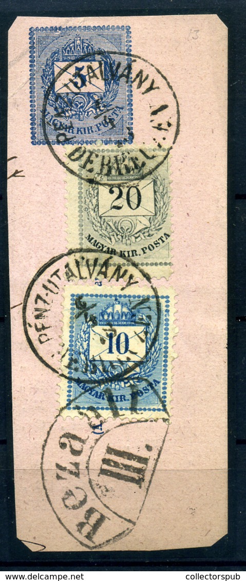 DEBRECEN Utalvány Kivágás, Szép  Bélyegzés  /   Postal Money Order  Excision Nice Pmk, - Used Stamps