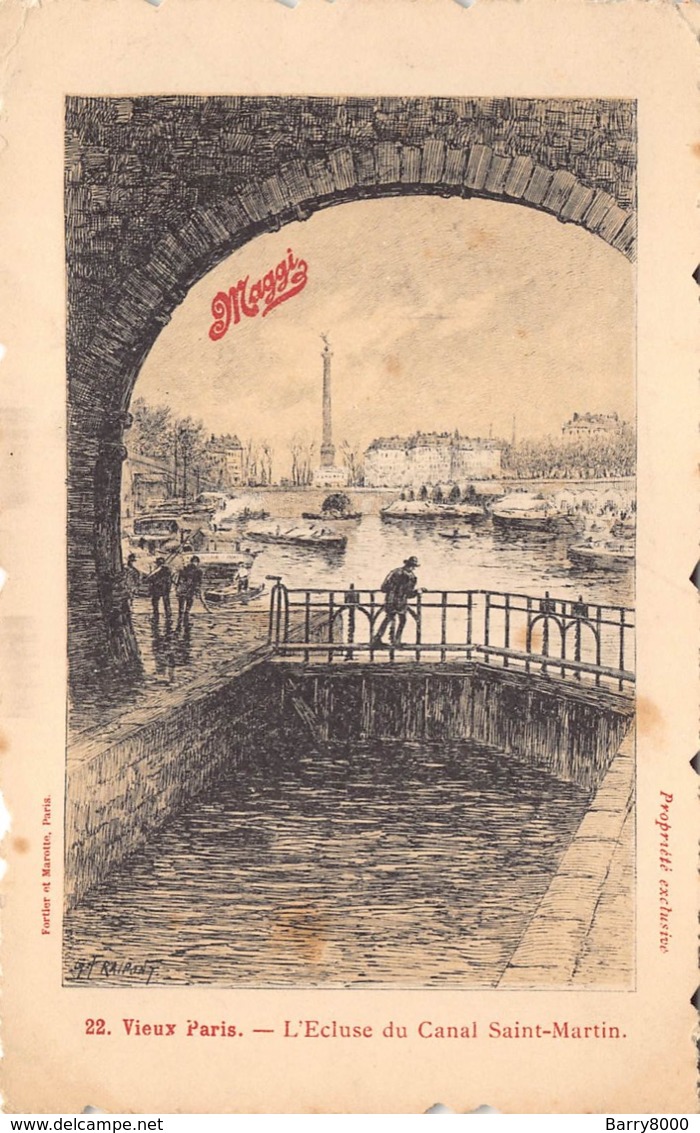 France Paris  VIeux Paris  L"Ecluse Du Canal Saint-Martin     Maggi   Barry 148 - Otros & Sin Clasificación