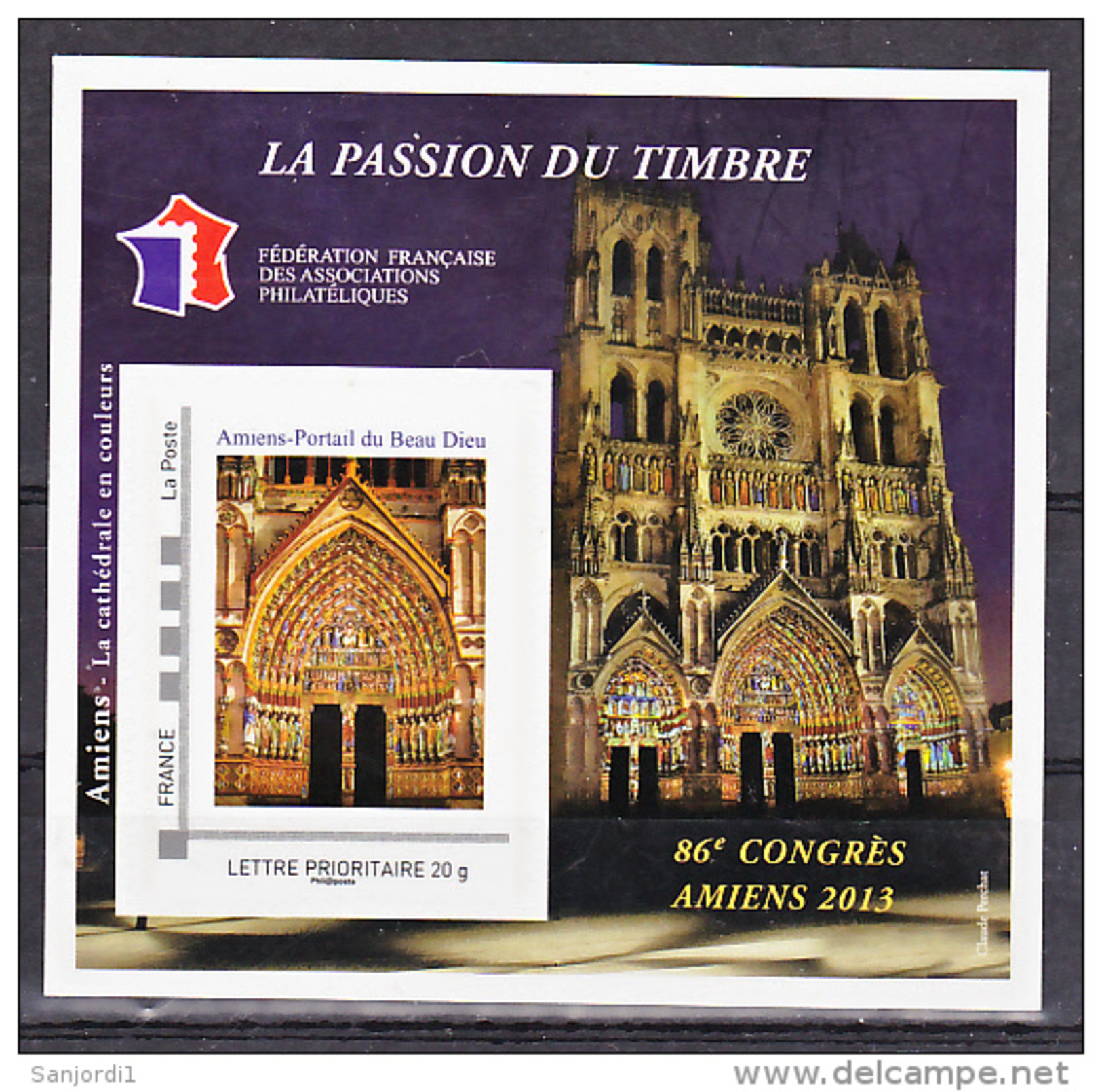 France BF  7 FFAP 86 ème Congrès D'Amiens 2013 Neufs ** LUXE MNH Sin Charnela - FFAP