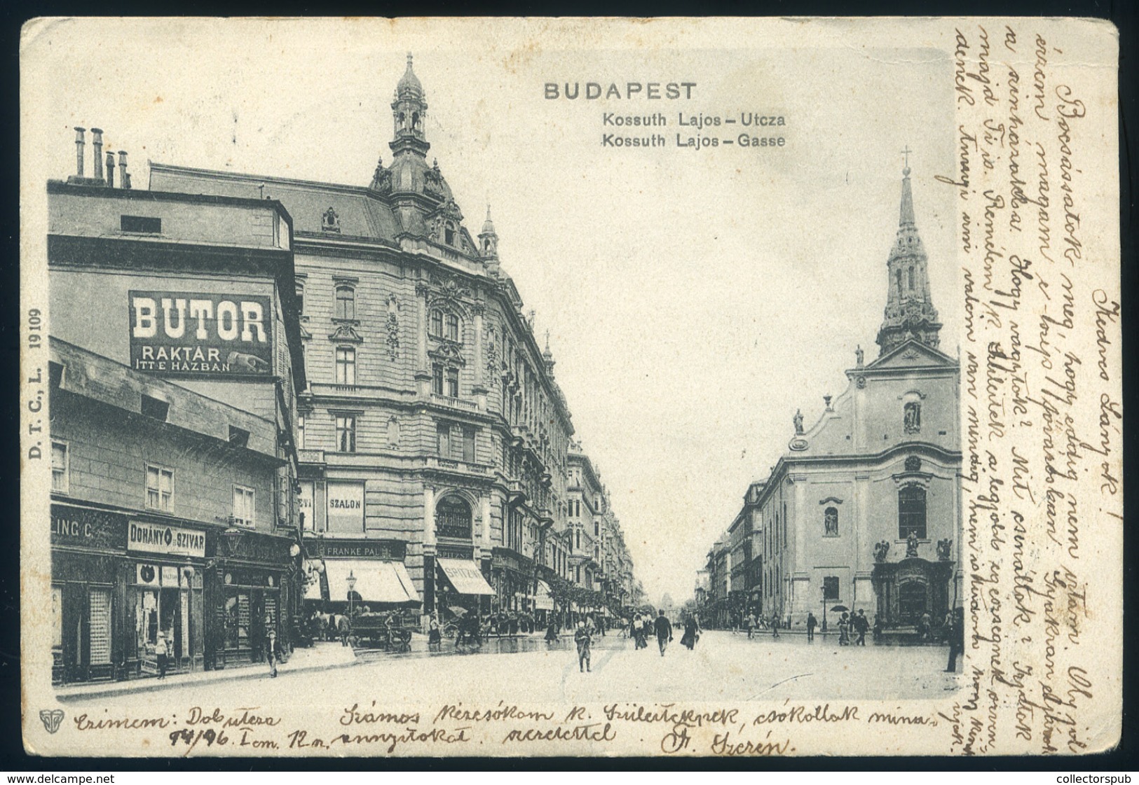 BUDAPEST 1902. Kossuth Lajos Utca, Régi Képeslap  /  Kossuth Lajos St.  Vintage Pic. P.card - Hungary